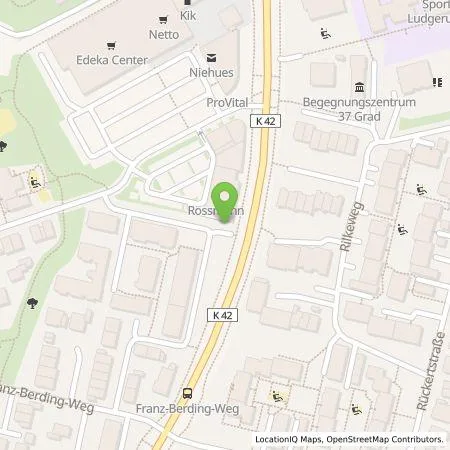 Standortübersicht der Tankstelle Stadtwerke Münster GmbH in 48165 Münster