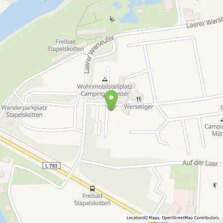 Standortübersicht der Tankstelle Stadtwerke Münster GmbH in 48157 Münster