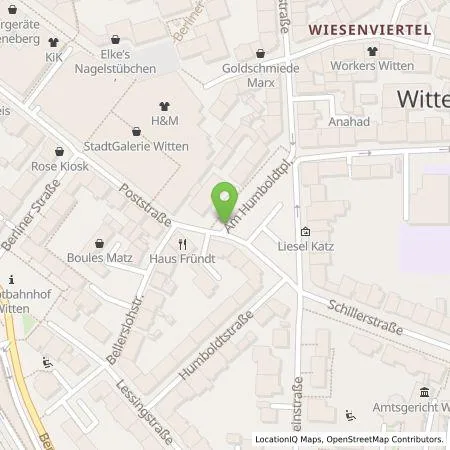 Standortübersicht der Tankstelle Stadtwerke Witten Energielösungen GmbH in 58452 Witten