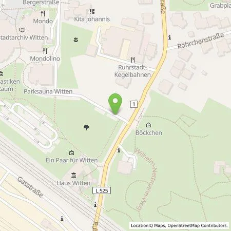 Standortübersicht der Tankstelle Stadtwerke Witten Energielösungen GmbH in 58452 Witten