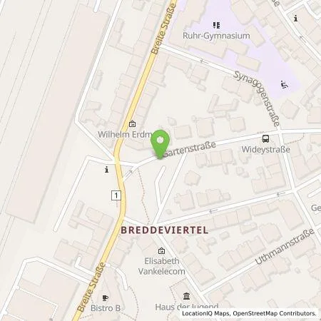 Standortübersicht der Tankstelle Stadtwerke Witten Energielösungen GmbH in 58452 Witten