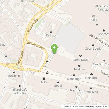 Standortübersicht der Tankstelle Stadtwerke Remscheid GmbH in 42853 Remscheid