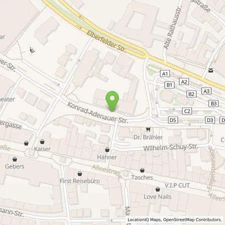 Standortübersicht der Tankstelle Stadtwerke Remscheid GmbH in 42853 Remscheid