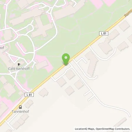 Standortübersicht der Tankstelle Stadtwerke Remscheid GmbH in 42899 Remscheid