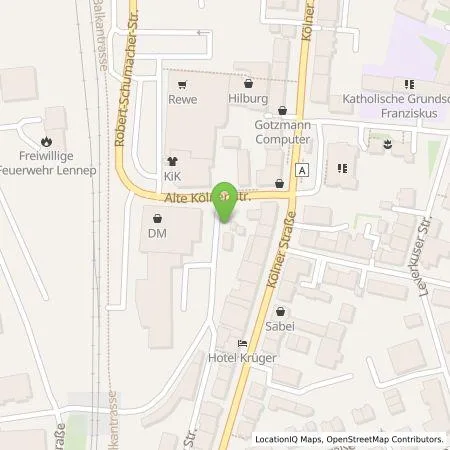 Standortübersicht der Tankstelle Stadtwerke Remscheid GmbH in 42897 Remscheid