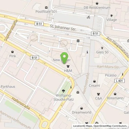 Standortübersicht der Tankstelle Energie SaarLorLux AG in 66111 Saarbrücken