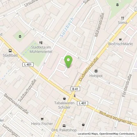 Standortübersicht der Tankstelle Energie SaarLorLux AG in 66111 Saarbrücken