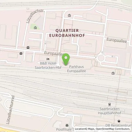 Standortübersicht der Tankstelle Energie SaarLorLux AG in 66113 Saarbrücken