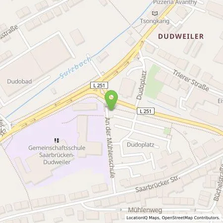 Standortübersicht der Tankstelle Energie SaarLorLux AG in 66125 Saarbrücken