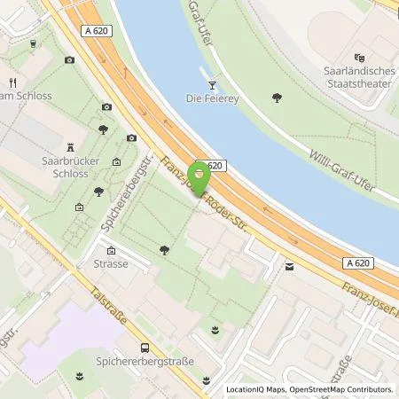 Standortübersicht der Tankstelle Energie SaarLorLux AG in 66119 Saarbrücken