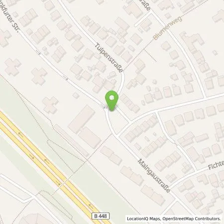 Standortübersicht der Tankstelle MAINGAU Energie GmbH in 63179 Obertshausen