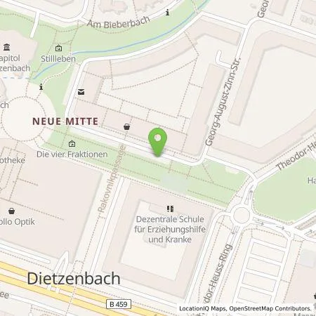 Standortübersicht der Tankstelle MAINGAU Energie GmbH in 63128 Dietzenbach