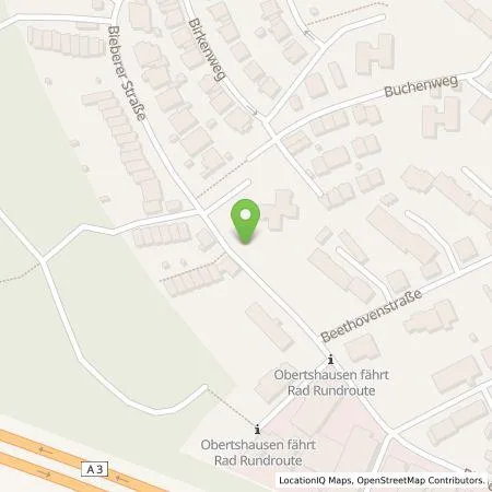 Standortübersicht der Tankstelle MAINGAU Energie GmbH in 63179 Obertshausen