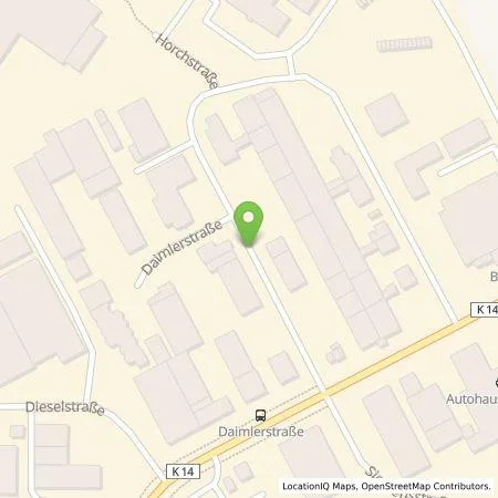 Standortübersicht der Tankstelle EG Elektromobilität GmbH & Co KG in 50354 Hürth