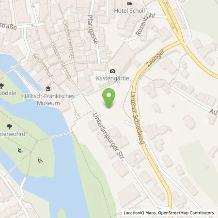 Standortübersicht der Tankstelle Haller Mobilität und Wärme GmbH in 74523 Schwäbisch Hall