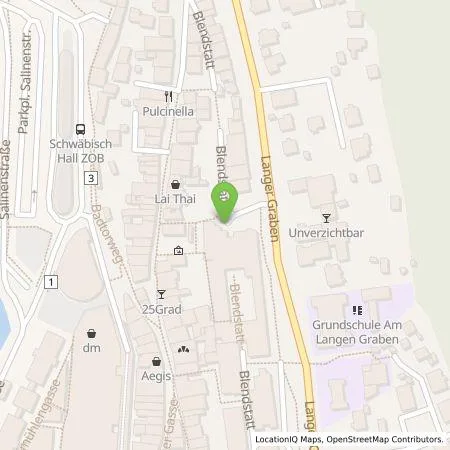 Standortübersicht der Tankstelle Haller Mobilität und Wärme GmbH in 74523 Schwäbisch Hall