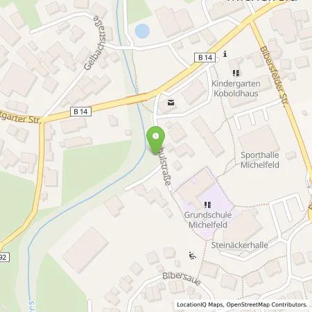 Standortübersicht der Tankstelle Haller Mobilität und Wärme GmbH in 74545 Michelfeld