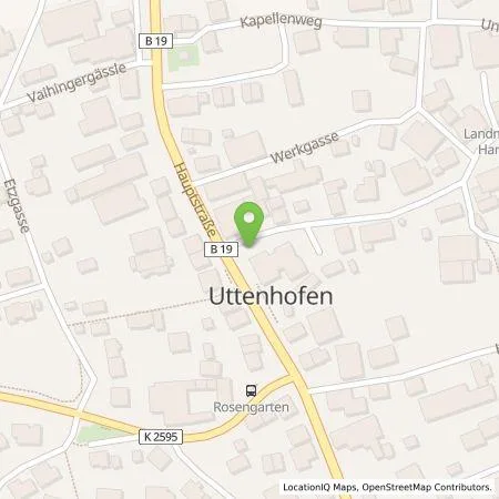 Standortübersicht der Tankstelle Haller Mobilität und Wärme GmbH in 74538 Rosengarten - Uttenhofen