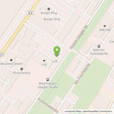 Standortübersicht der Tankstelle Lidl Dienstleistung GmbH & Co. KG in 77815 Bühl