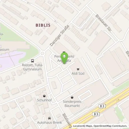 Standortübersicht der Tankstelle TotalEnergies Charging Solutions Deutschland GmbH in 76437 Rastatt