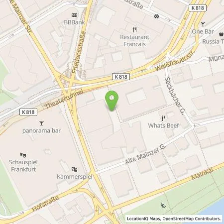 Standortübersicht der Tankstelle Chargemaker GmbH in 60311 Frankfurt am Main