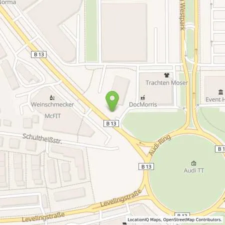 Standortübersicht der Tankstelle Stadtwerke Ingolstadt Energie GmbH in 85049 Ingolstadt