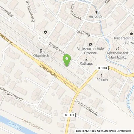 Standortübersicht der Tankstelle Stadtwerke Oberkirch GmbH in 77704 Oberkirch