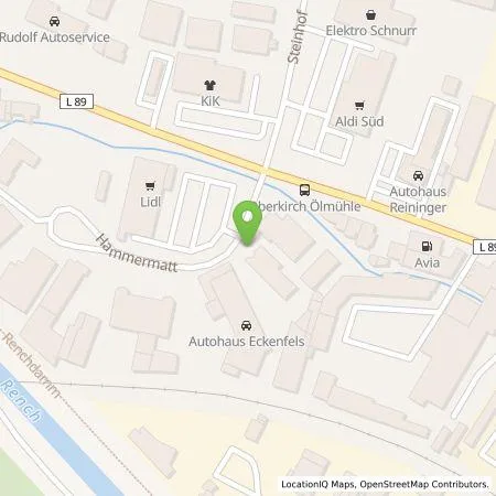 Standortübersicht der Tankstelle Stadtwerke Oberkirch GmbH in 77704 Oberkirch