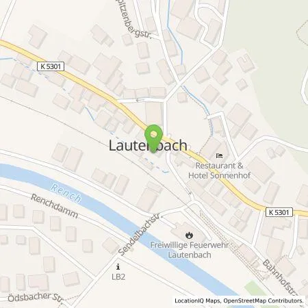 Standortübersicht der Tankstelle Stadtwerke Oberkirch GmbH in 77794 Lautenbach