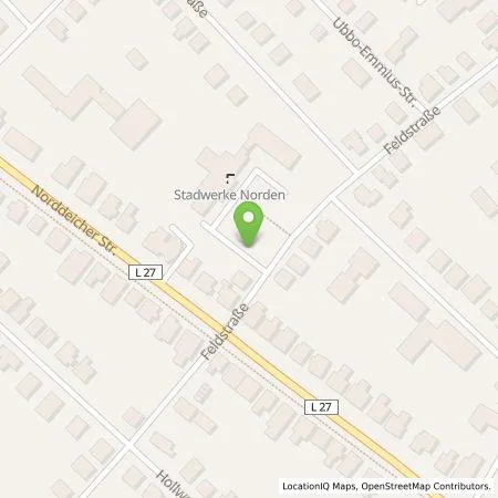 Standortübersicht der Tankstelle Wirtschaftsbetriebe der Stadt Norden GmbH in 26506 Norden
