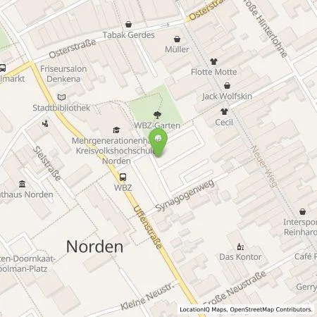 Standortübersicht der Tankstelle Wirtschaftsbetriebe der Stadt Norden GmbH in 26506 Norden