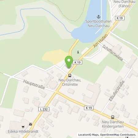 Standortübersicht der Tankstelle Energieversorgung Dahlenburg Bleckede AG in 29490 Neu Darchau