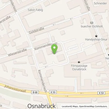 Standortübersicht der Tankstelle Osnabrücker Parkstätten-Betriebsgesellschaft mbH in 49074 Osnabrück