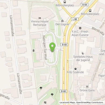 Standortübersicht der Tankstelle Osnabrücker Parkstätten-Betriebsgesellschaft mbH in 49076 Osnabrück