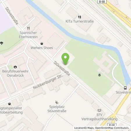 Standortübersicht der Tankstelle Osnabrücker Parkstätten-Betriebsgesellschaft mbH in 49076 Osnabrück