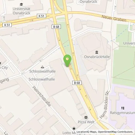 Standortübersicht der Tankstelle Osnabrücker Parkstätten-Betriebsgesellschaft mbH in 49074 Osnabrück