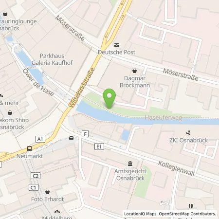 Standortübersicht der Tankstelle Osnabrücker Parkstätten-Betriebsgesellschaft mbH in 49074 Osnabrück