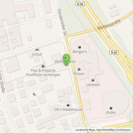 Standortübersicht der Tankstelle Osnabrücker Parkstätten-Betriebsgesellschaft mbH in 49134 Wallenhorst