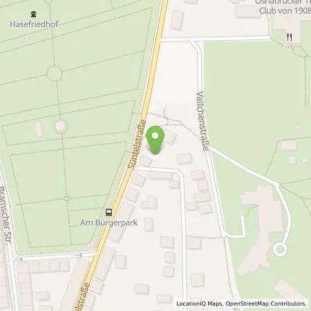 Standortübersicht der Tankstelle Osnabrücker Parkstätten-Betriebsgesellschaft mbH in 49088 Osnabrück