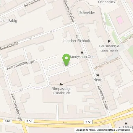 Standortübersicht der Tankstelle Osnabrücker Parkstätten-Betriebsgesellschaft mbH in 49074 Osnabrück