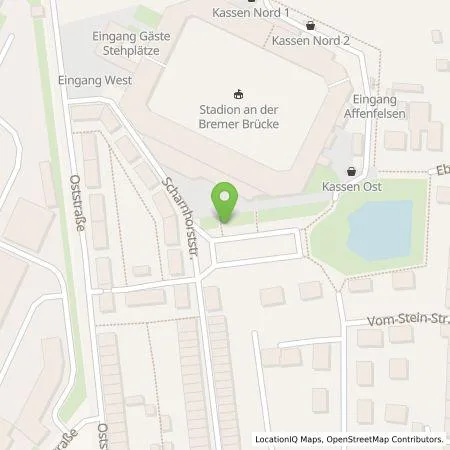 Standortübersicht der Tankstelle Osnabrücker Parkstätten-Betriebsgesellschaft mbH in 49084 Osnabrück