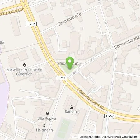 Standortübersicht der Tankstelle Stadtwerke Gütersloh GmbH in 33330 Gütersloh