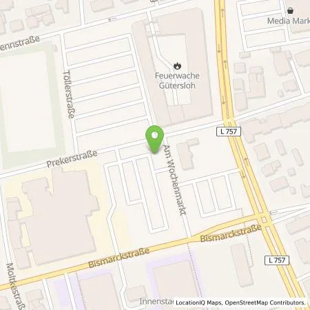 Standortübersicht der Tankstelle Stadtwerke Gütersloh GmbH in 33330 Gütersloh