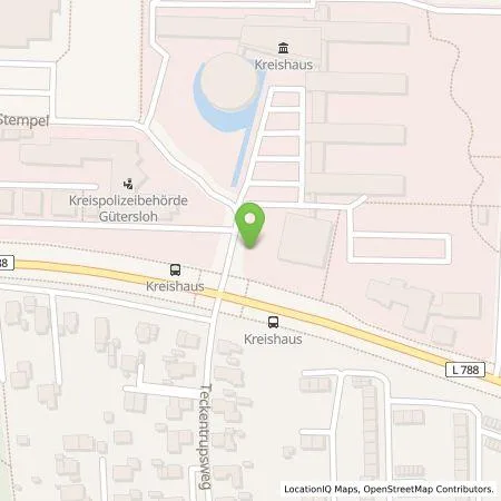 Standortübersicht der Tankstelle Stadtwerke Gütersloh GmbH in 33334 Gütersloh