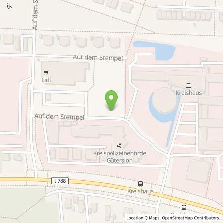 Standortübersicht der Tankstelle Stadtwerke Gütersloh GmbH in 33334 Gütersloh