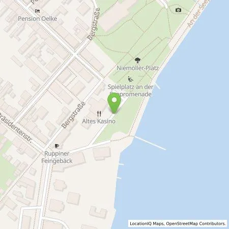 Standortübersicht der Tankstelle Altes Kasino Hotel am See in 16816 Neuruppin