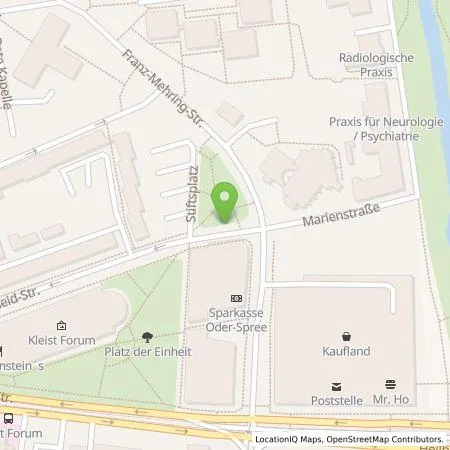 Standortübersicht der Tankstelle Stadtwerke Frankfurt (Oder) GmbH in 15230 Frankfurt (Oder)