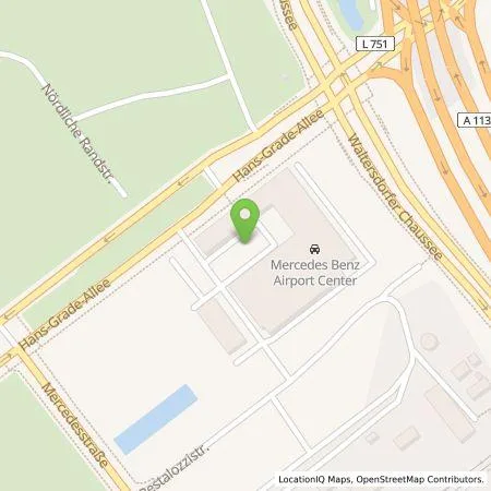 Standortübersicht der Tankstelle Mercedes- Benz AG - Niederlassung Berlin in 12529 Schönefeld