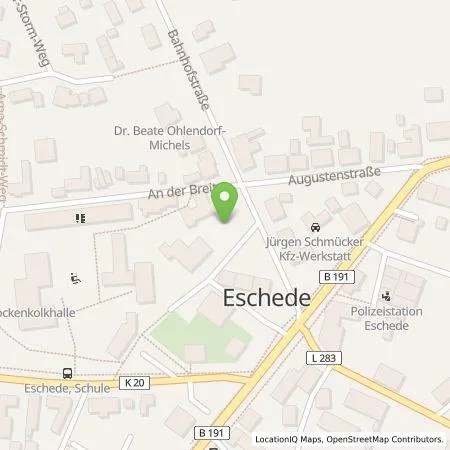 Standortübersicht der Tankstelle SVO Vertrieb GmbH in 29348 Eschede