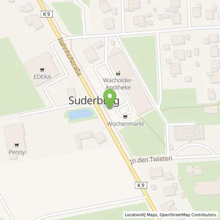 Standortübersicht der Tankstelle SVO Vertrieb GmbH in 29556 Suderburg